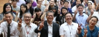熱烈歡迎校友陳茂波財政司司長蒞臨母校勉勵DSE中六學生